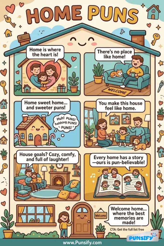 167+ Funny Home Puns & Jokes That&rsquo;ll Make You Feel Cozy and Laughing All the Way!