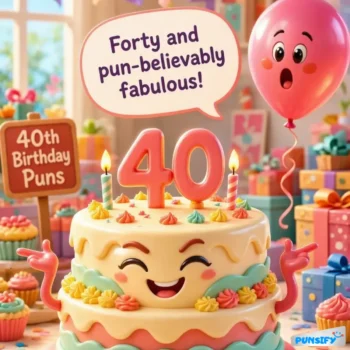 157+ Hilarious 40th Birthday Puns to Celebrate the Roaring Forties with Laughter