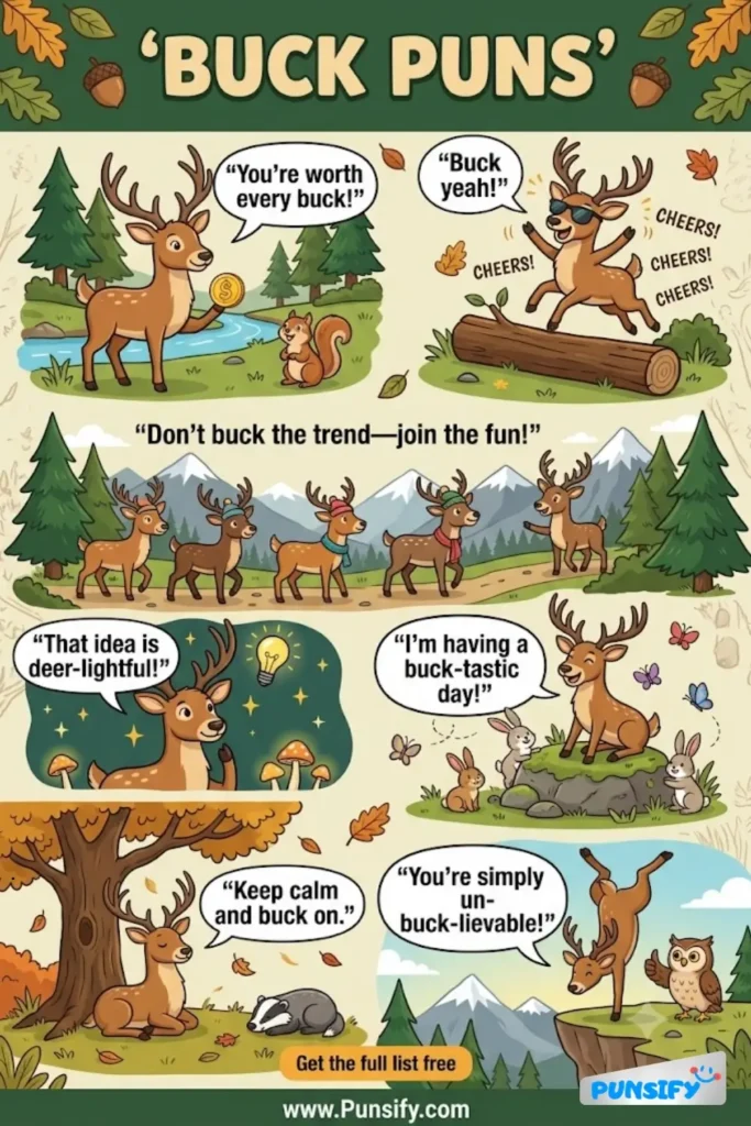 179+ Hilarious Buck Puns & Jokes Deerly Funny Wordplay For Wild Giggles