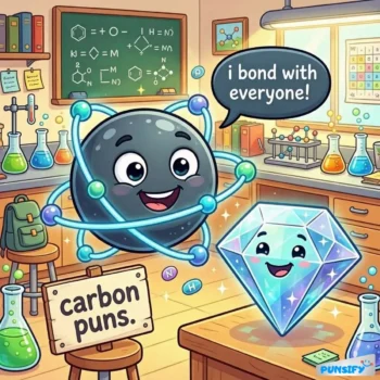 189+ Hilarious Carbon Puns That Are Simply Elemental for Your Funny Bone