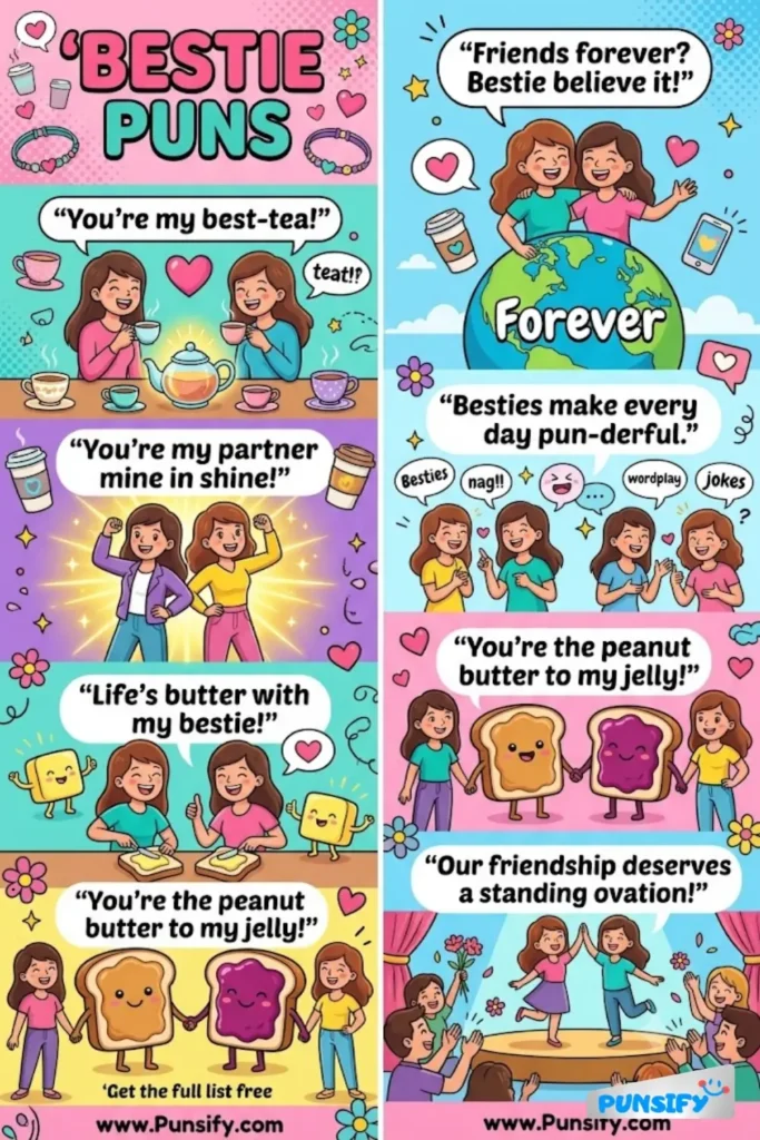 179+ Hilarious Bestie Puns & Jokes That’ll Have You BFF-eling With Laughter