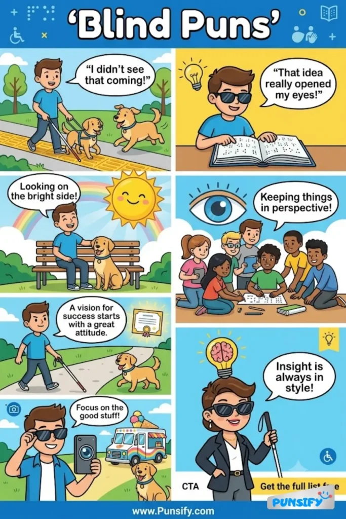 165+ Hilarious Blind Puns & Jokes That’ll Have You Seeing the Humor in Every Situation