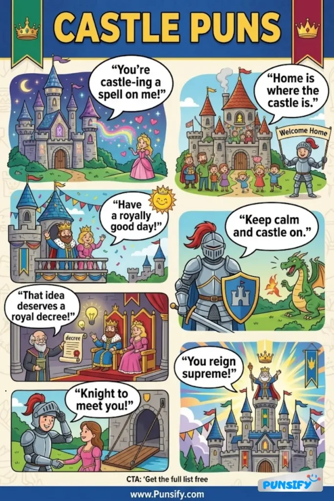 193+ Hilarious Castle Puns & Jokes That’ll Have You Laughing Like Royalty