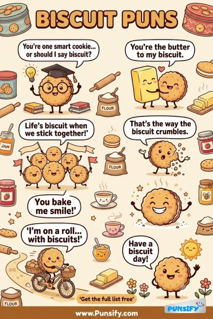 187+ Hilarious Biscuit Puns & Jokes That Are Bake-tastic And Full Of Humor