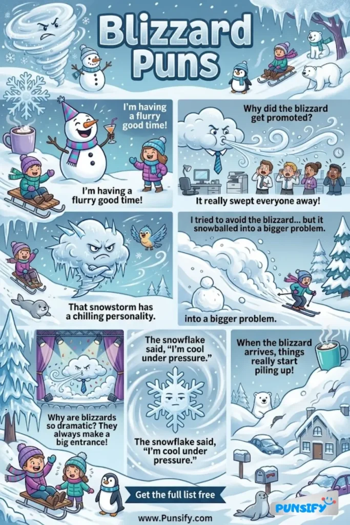 165+ Hilarious Blizzard Puns & Jokes That’ll Have You Laughing Up A Snowstorm