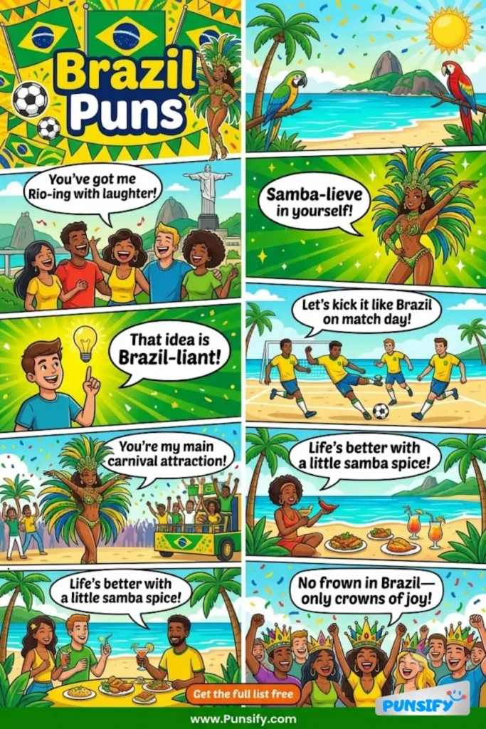 193+ Hilarious Brazil Puns & Jokes That Will Carnival Your Day With Laughter!