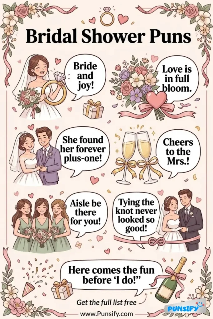 157+ Hilarious Bridal Shower Puns & Jokes to Make You Laugh Until You Say I Do and Beyond in 2026