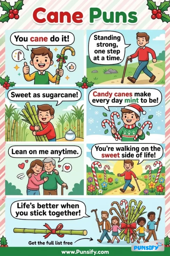 159+ Hilarious Cane Puns & Jokes That Will Sweeten Your Day With Laughter