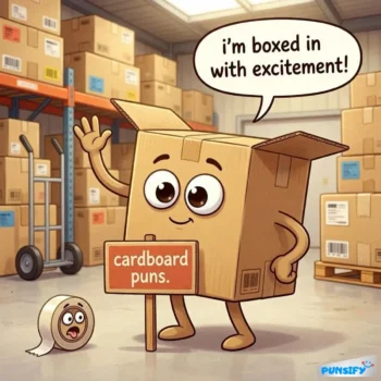 163+ Hilarious Cardboard Puns That’ll Box Up The Fun For Everyone