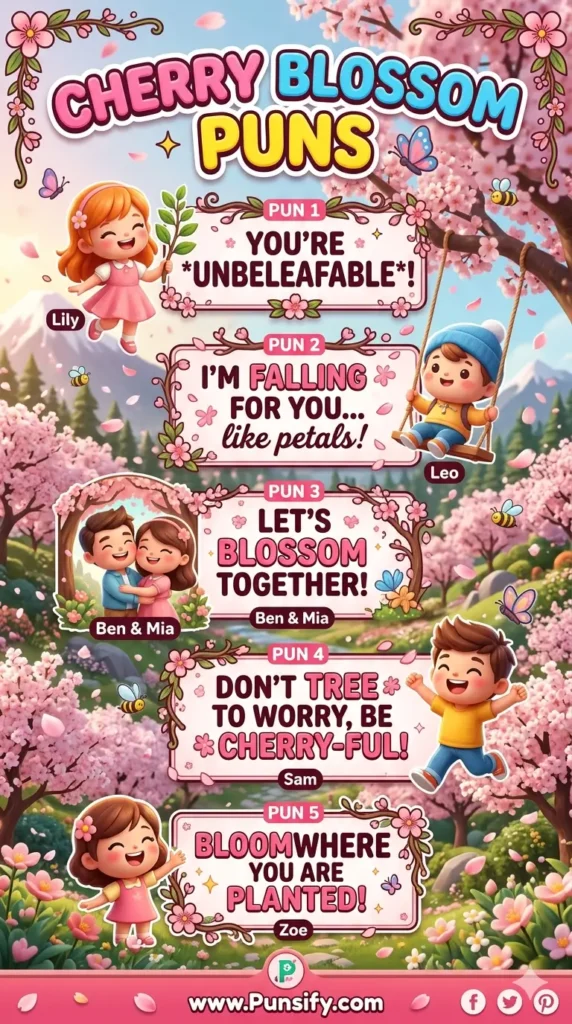 157+ Hilarious Cherry Blossom Puns That Will Petal You Over with Laughter and Joy