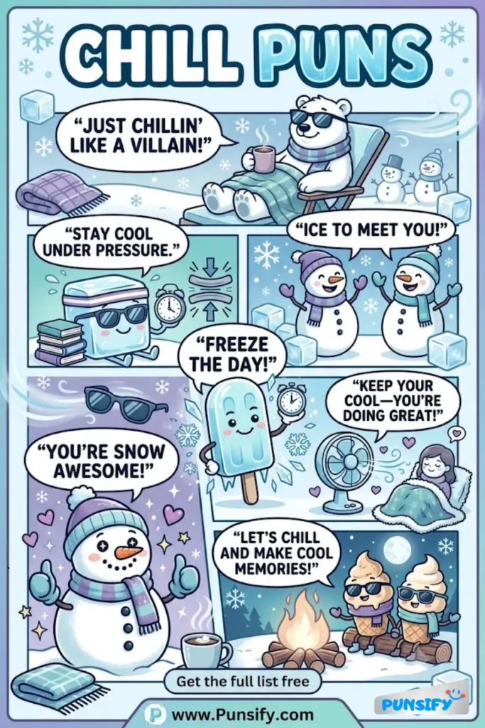 179+ Hilarious Chill Puns That’ll Cool You Down and Freeze You with Laughter in 2026