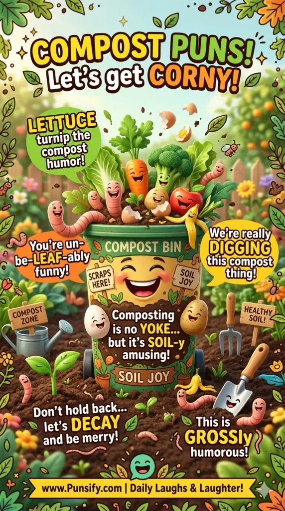 159+ Hilarious Compost Puns That&rsquo;ll Make You Laugh and Grow Some Green Fun!
