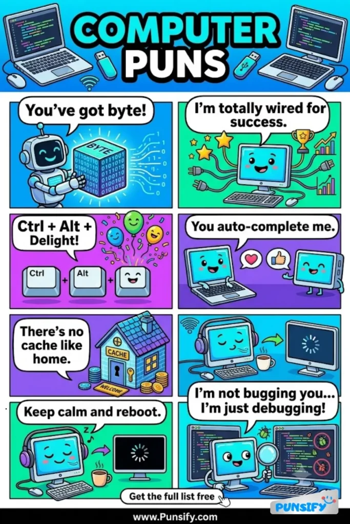 165+ Funny Computer Puns & Jokes That Are Totally Ctrl+Alt+Delightful in 2026