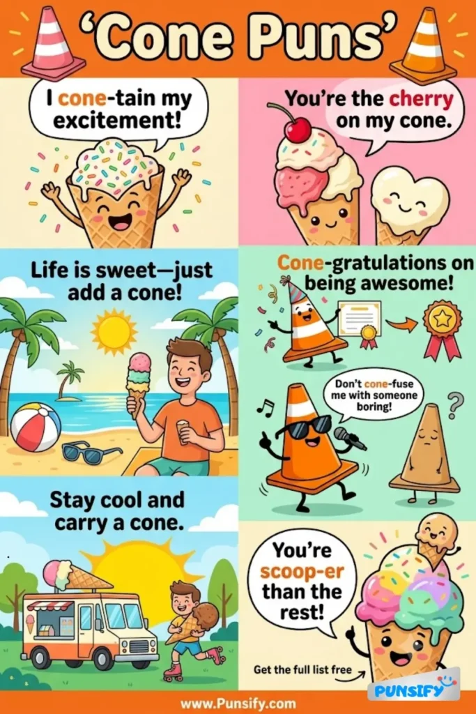 169+ Hilarious Cone Puns & Jokes That Will Have You Rolling in the Aisles with Laughter in 2026