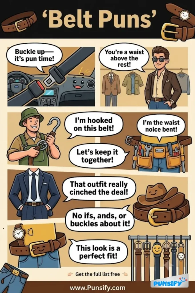 163+ Hilarious Belt Puns and Jokes That Will Tighten Your Laughs in 2026