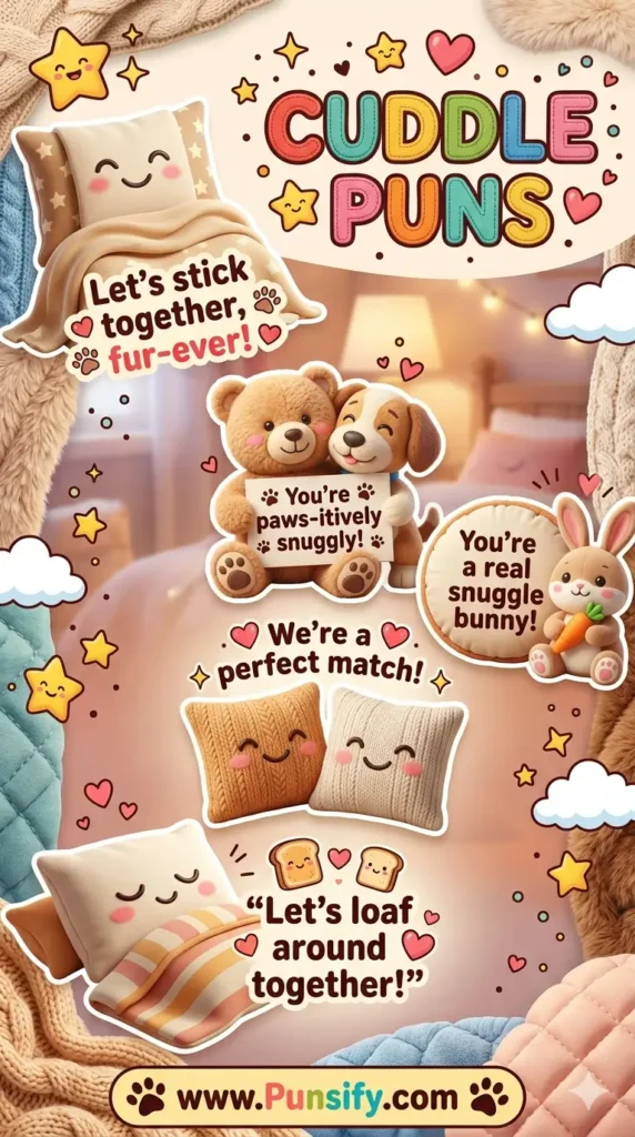 175+ Hilarious Cuddle Puns To Warm Your Heart And Make You Giggle