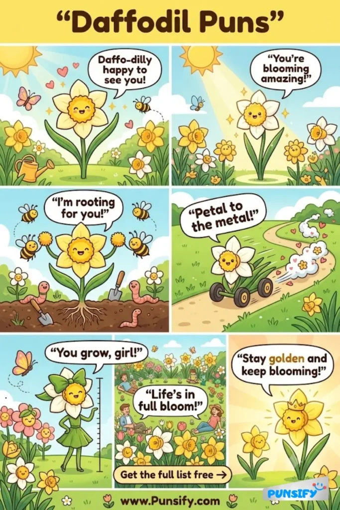 179+ Hilarious Daffodil Puns to Bloom Your Humor and Petal Your Sides with Laughter in 2026
