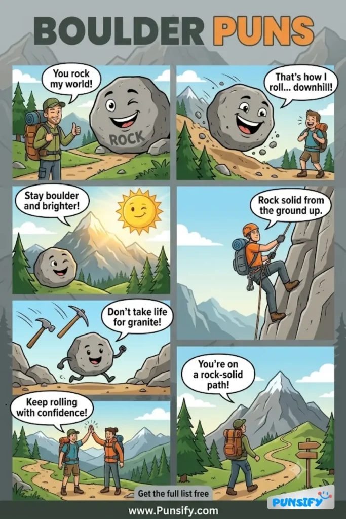 175+ Hilarious Boulder Puns & Jokes That Will Rock Your World with Laughter and Fun