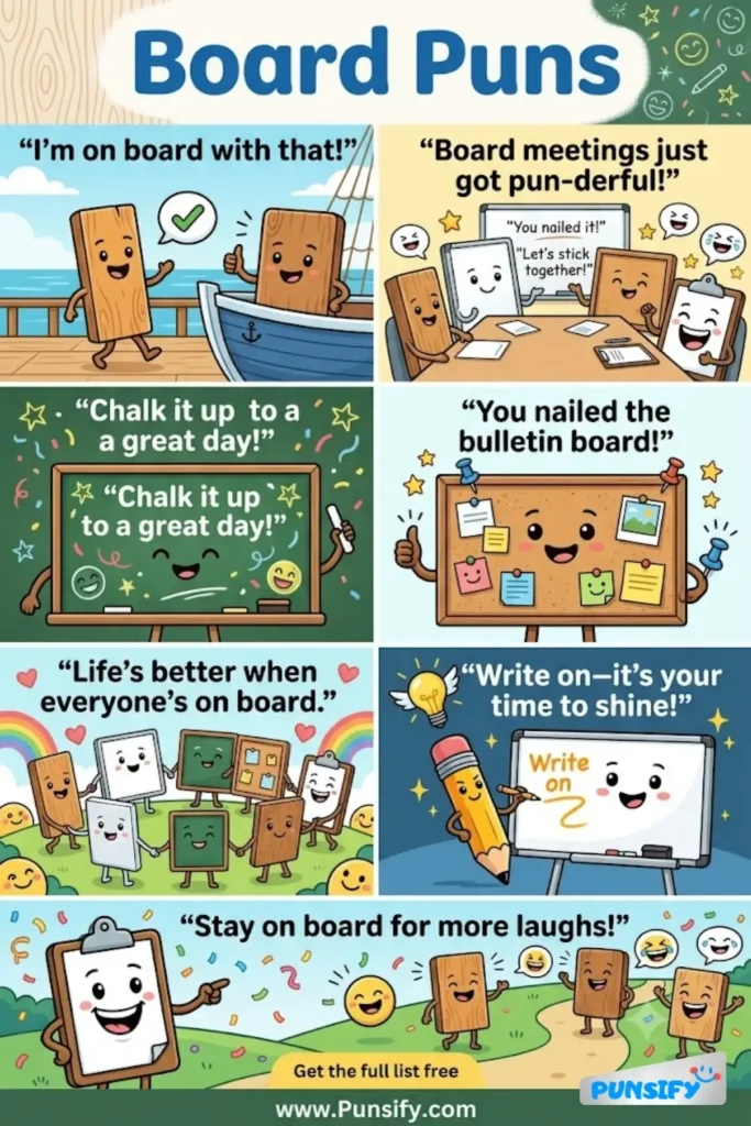 157+ Funny Board Puns & Jokes That Will Have You Rolling on the Floor with Giggles Galore in 2026