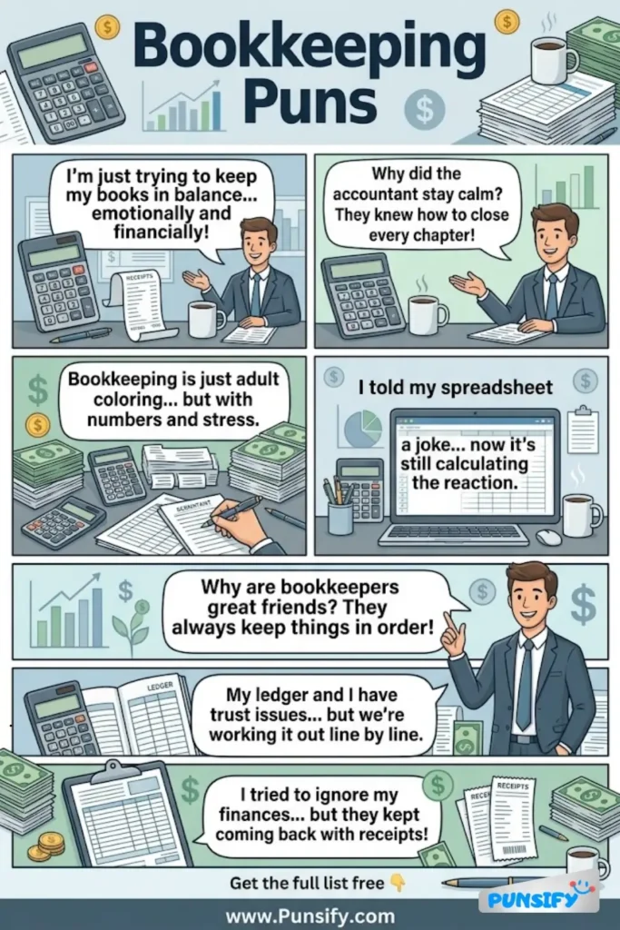 197+ Hilarious Bookkeeping Puns & Jokes That’ll Add Up to Laughter and Balance Your Day!