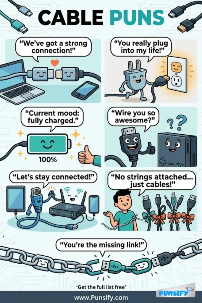 189+ Hilarious Cable Puns & Jokes That Will Keep You Wired for Fun and Giggles in 2026