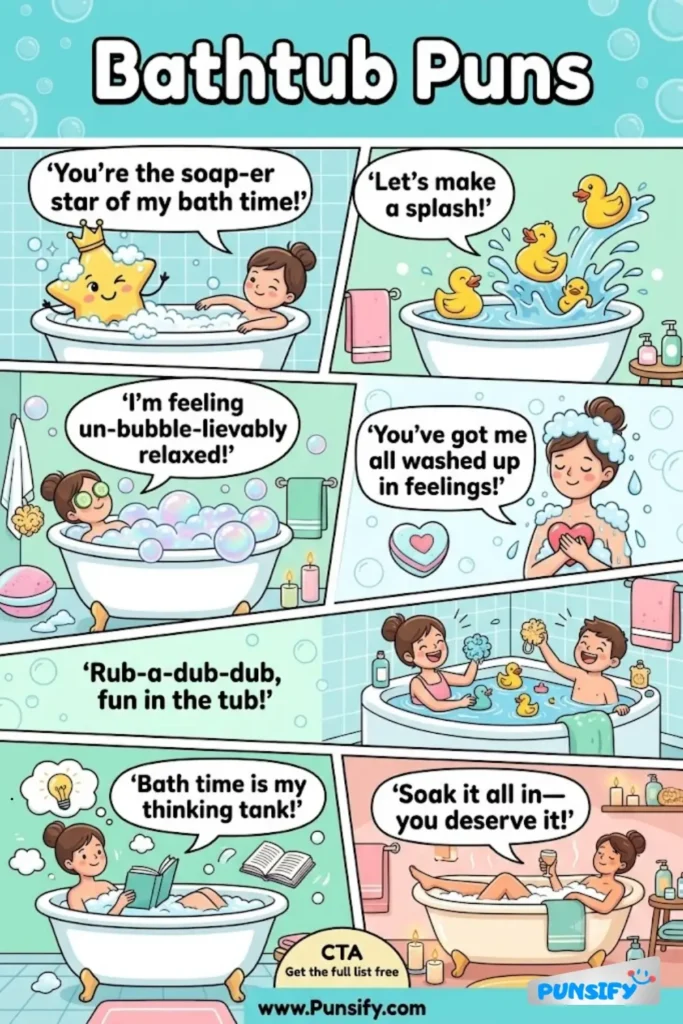 165+ Hilarious Bathtub Puns & Jokes That Will Make You Soak with Laughter in 2026