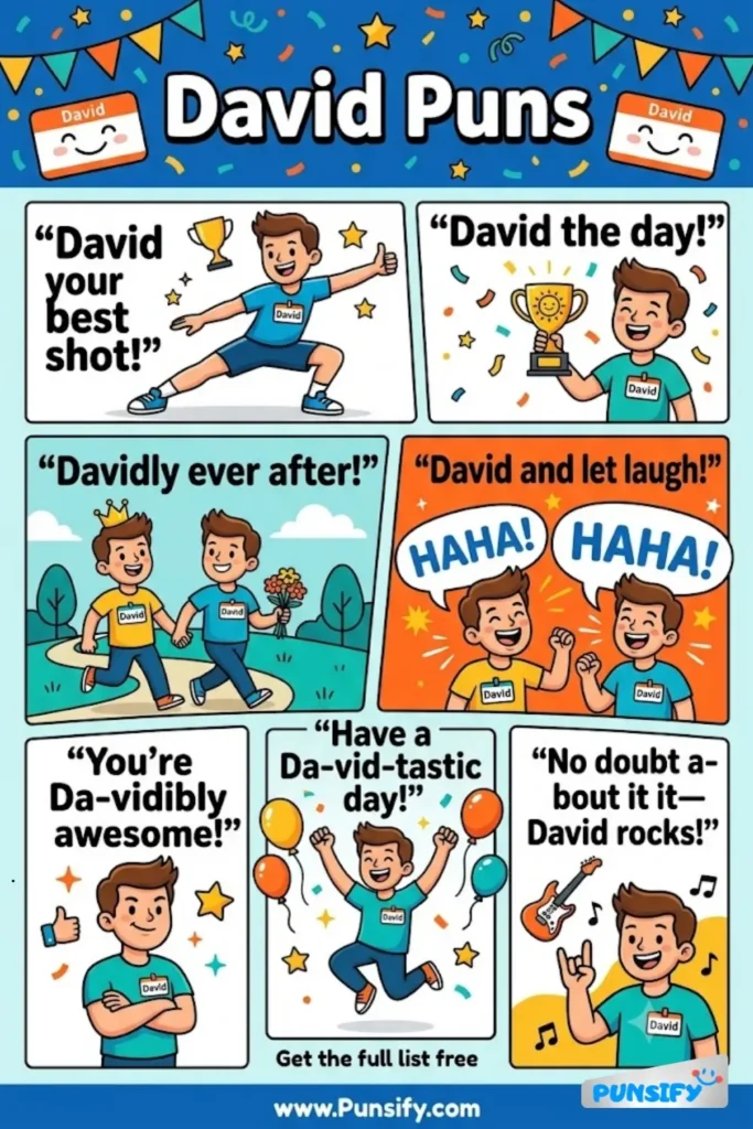 179+ Hilarious David Puns & Jokes That’ll Have You Laughing Like a Goliath of Fun in 2026