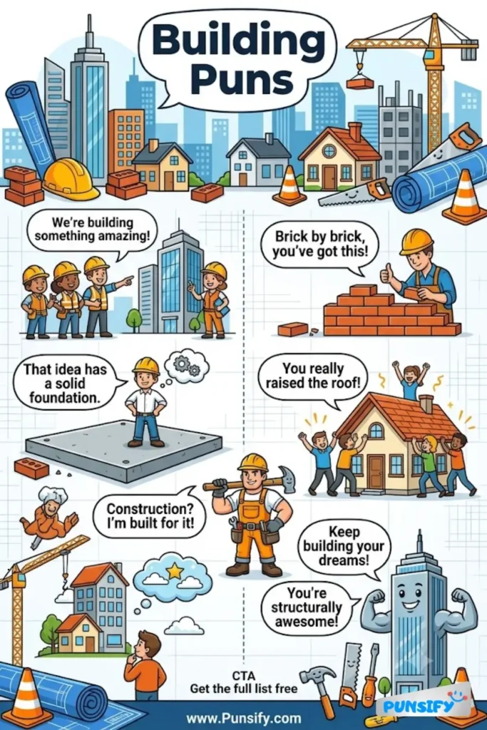 159+ Funny Building Puns & Jokes That’ll Have You Constructing Laughter
