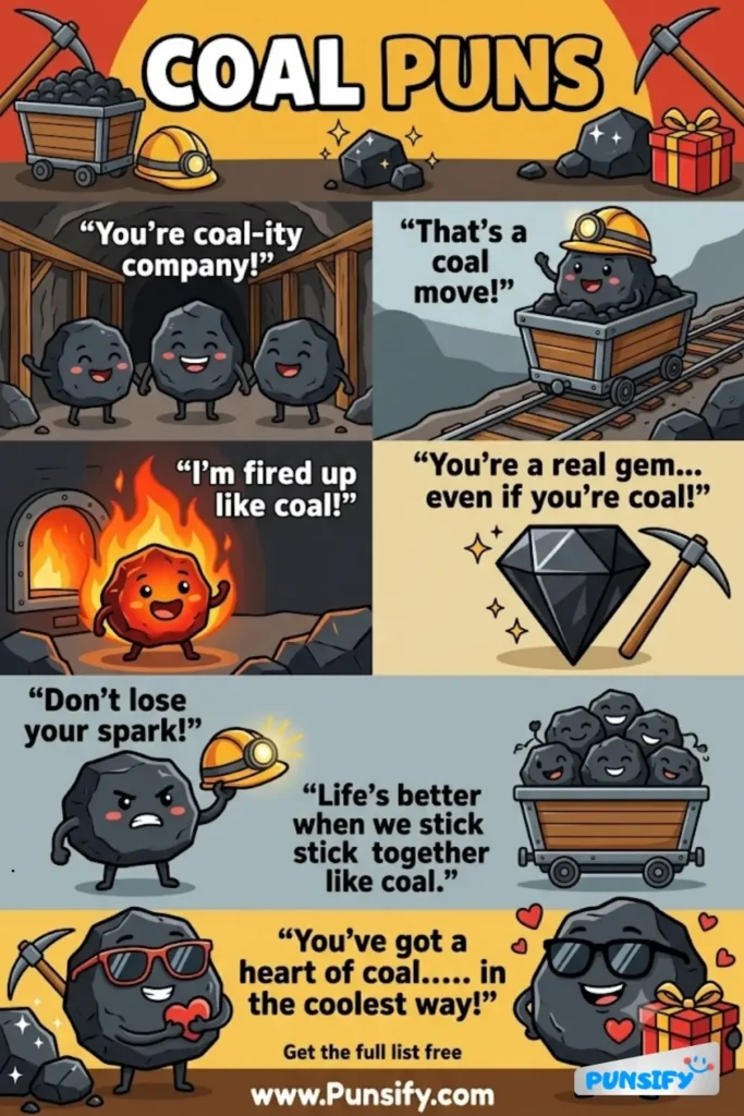 179+ Hilarious Coal Puns & Jokes To Heat Up Your Humor And Keep The Fun Burning in 2026