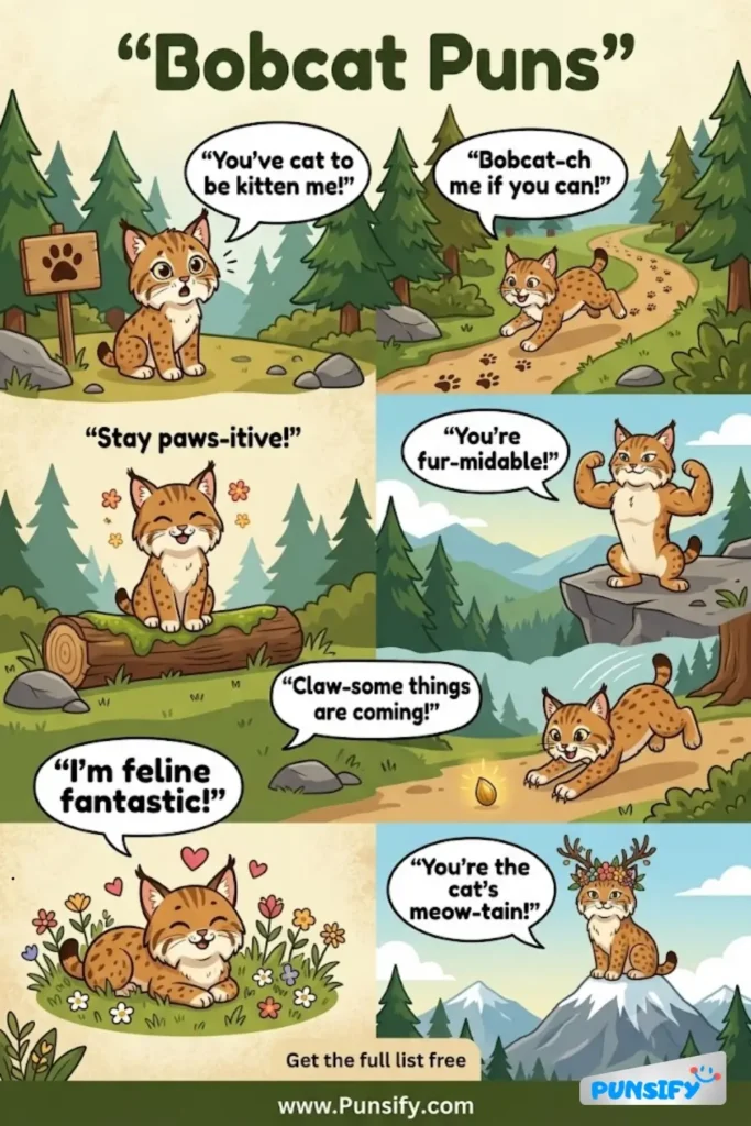 169+ Hilarious Bobcat Puns & Jokes That Will Have You Purring With Laughter in 2026
