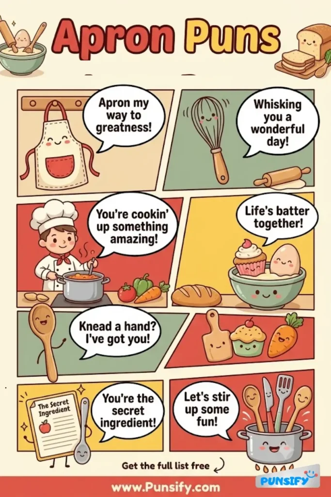 187+ Hilarious Apron Puns That Will Cook Up a Smile for Everyone in 2026