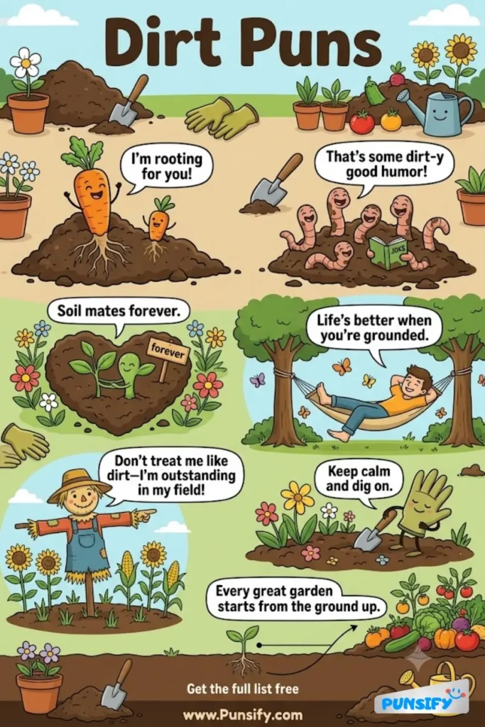 199+ Hilarious Dirt Puns That Will Leave You Rolling in the Soil in 2026