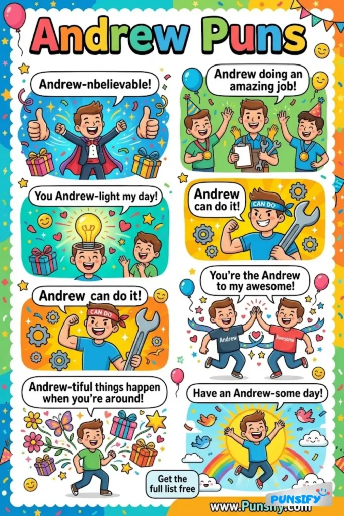 189+ Hilarious Andrew Puns That Are Full Of Wit, Charm, And Plenty Of Laughs in 2026