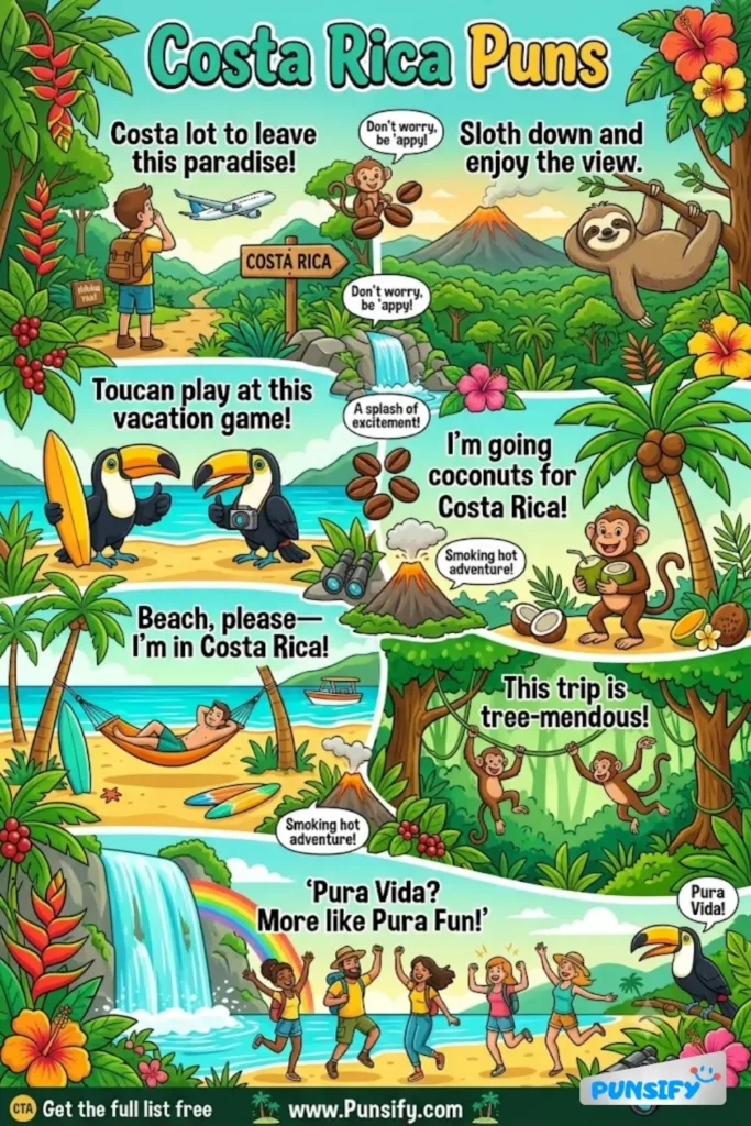 179+ Hilarious Costa Rica Puns That’ll Have You Laughing With A Latin Twist in 2026