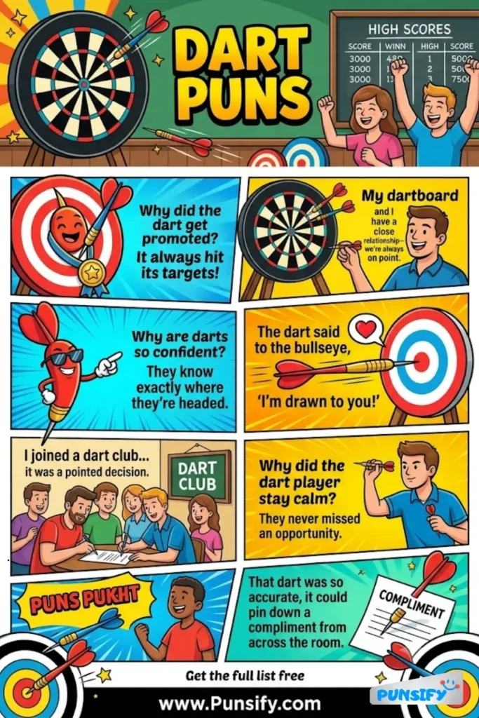 175+ Hilarious Dart Puns & Jokes Throwing Hilarious Wordplay For Bullseye Giggles