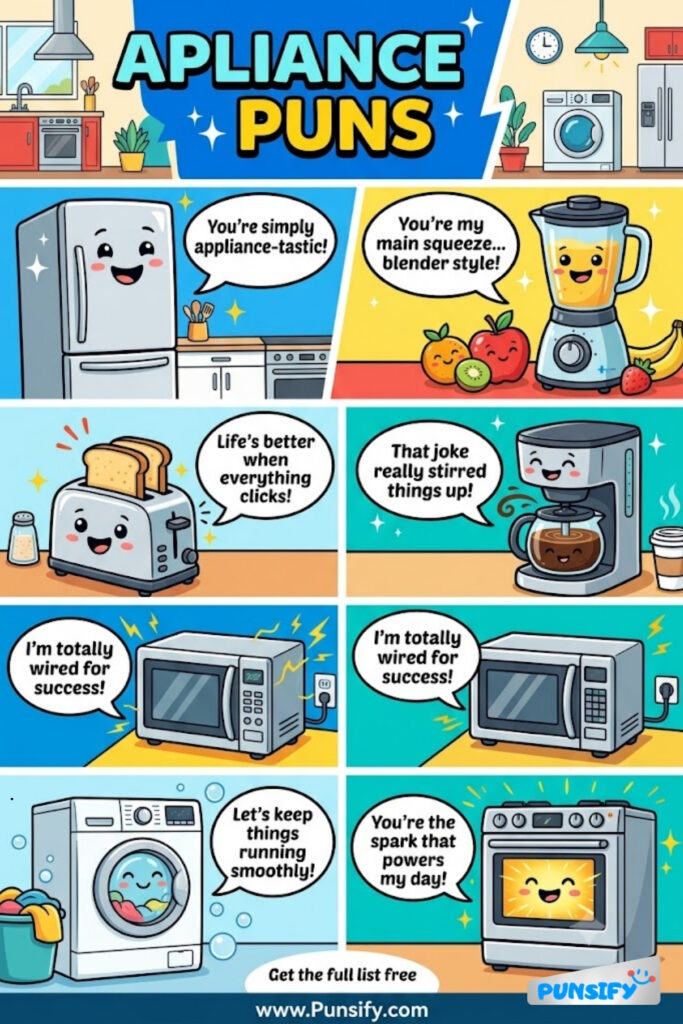 175+ Get Ready to Laugh with Appliance Puns and Jokes That Will Cook You Up in 2026