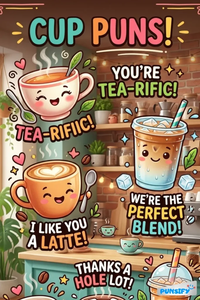 173+ Hilarious Cup Puns Filling Up Hilarious Wordplay For Mug-nificent Giggles