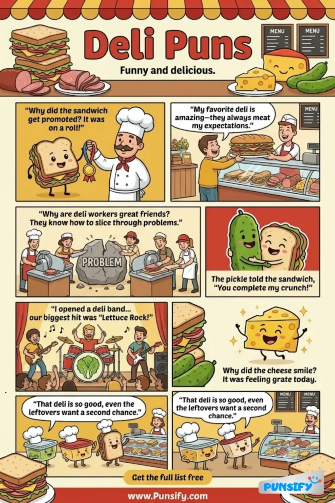 165+ Hilarious Deli Puns & Jokes To Meat Your Daily Laughing Needs With A Tasty Twist