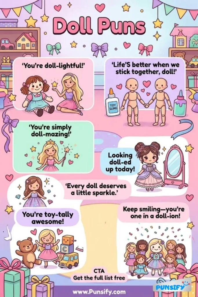183+ Funny Doll Puns That Are Simply Un-bear-ably Cute and Hilarious in 2026