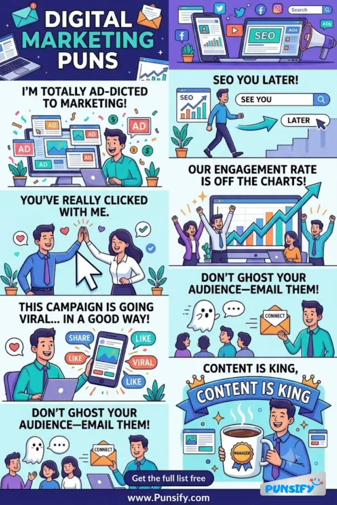 179+ Clever Digital Marketing Puns Packed With Viral Laughs in 2026