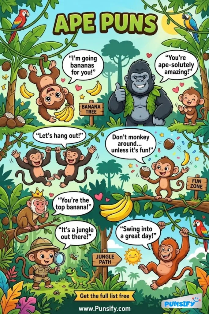 197+ Hilarious Monkey Business with Ape Puns That Will Swing You Away in 2026