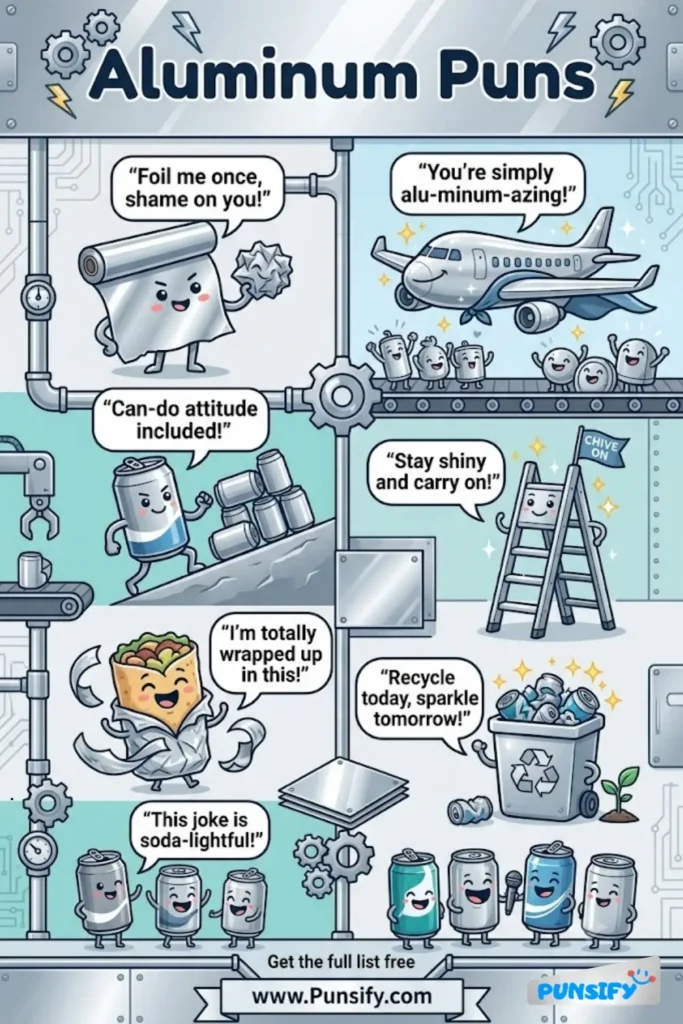 175+ Hilarious Aluminum Puns to Brighten Your Day with a Metal Twist in 2026
