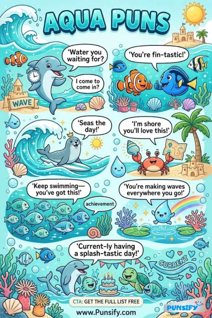 179+ Splashy Aqua Puns to Dive Into a Sea of Laughter and Fun in 2026