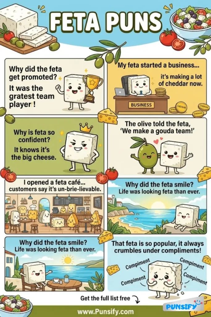 167+ Hilarious Feta Puns To Spice Up Your Jokes With A Little Mediterranean Flavor in 2026