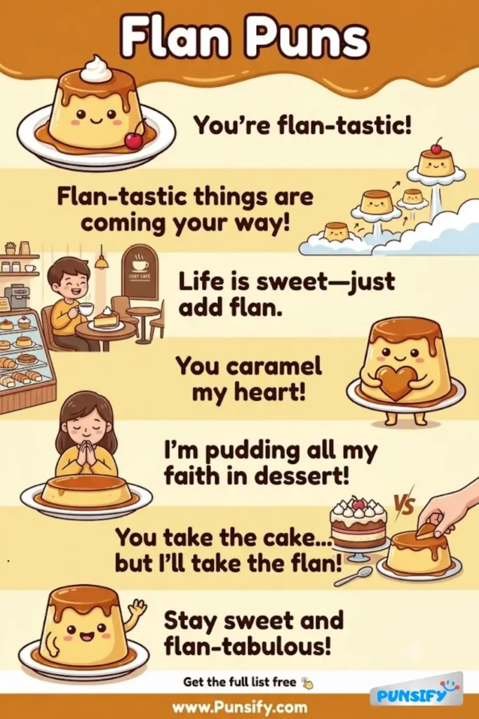 159+ Hilarious Flan Puns That Will Have You Custard-ing Up Laughs in 2026
