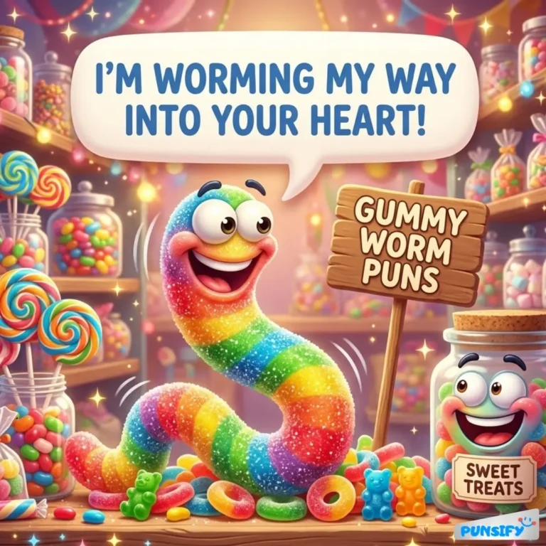 Gummy Worm Puns