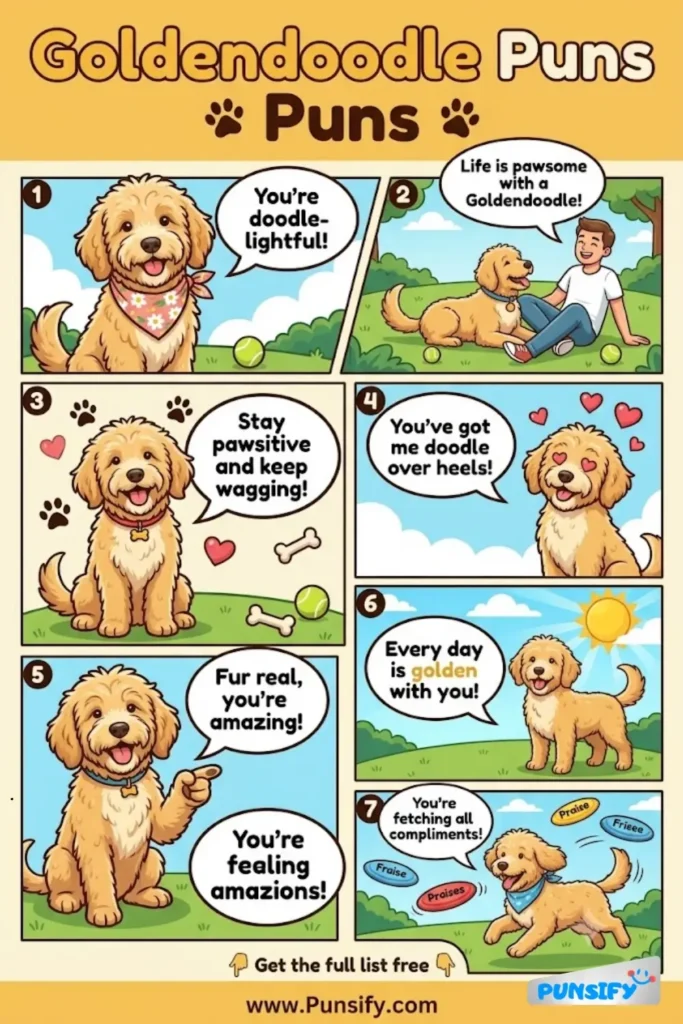 167+ Hilarious Goldendoodle Puns That’ll Have You Barking With Laughter in 2026