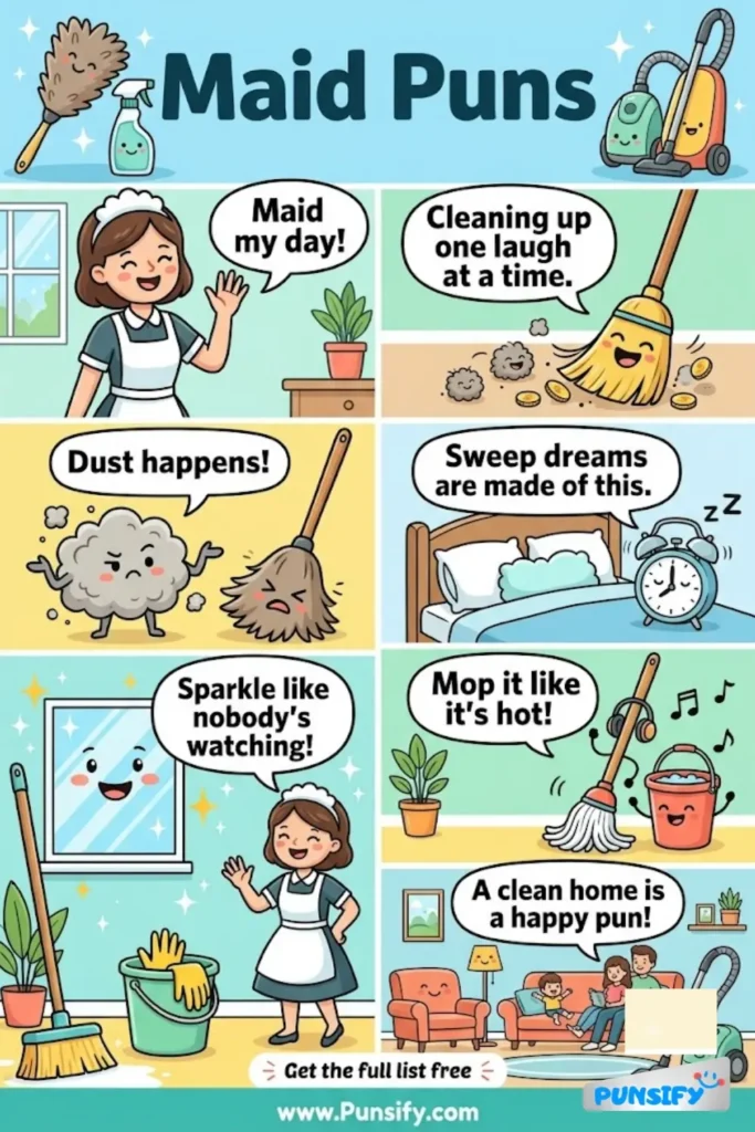 167+ Hilarious Maid Puns Sweeping Up Hilarious Wordplay And Clean Giggles in 2026