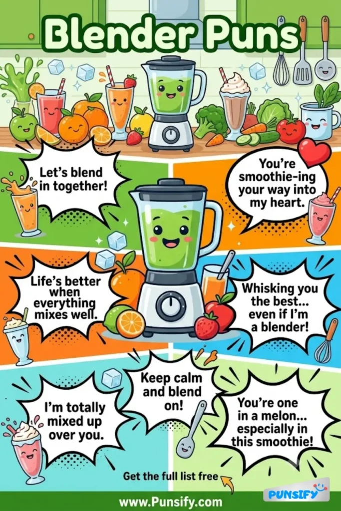 169+ Hilarious Blender Puns Mixing Hilarious Wordplay For Smooth Giggles in 2026