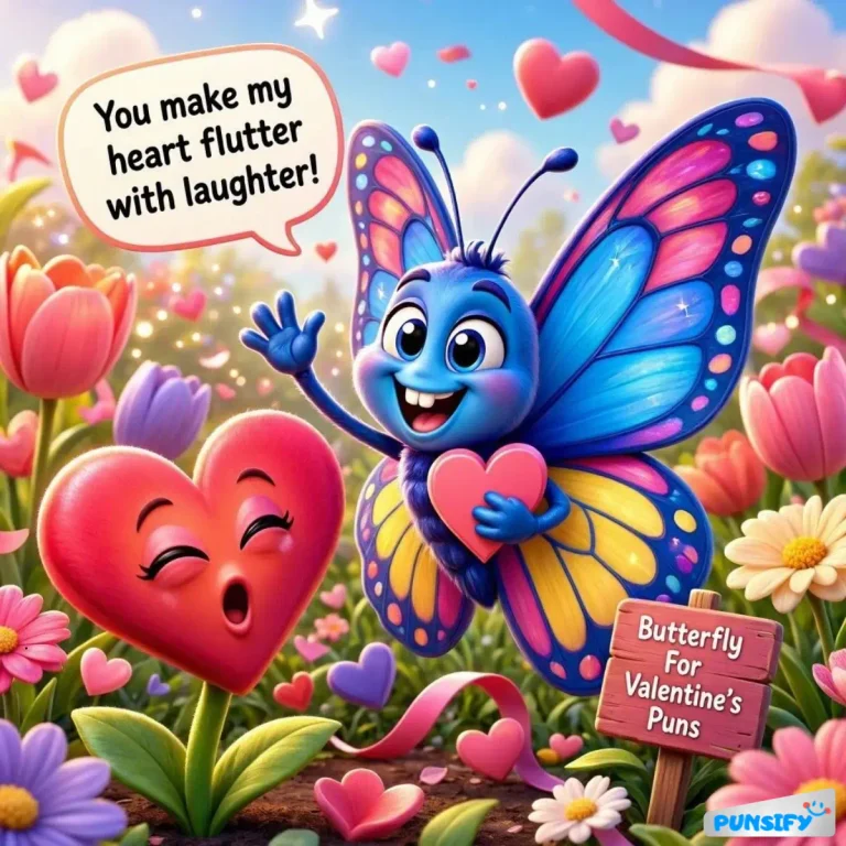 Butterfly For Valentine's Puns